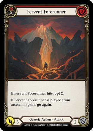 Fervent Forerunner (Red) (ARC182) 1st Edition - Arcane Rising