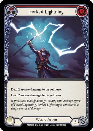 Forked Lightning (ARC120) (1st Edition) Rainbow Foil - Arcane Rising