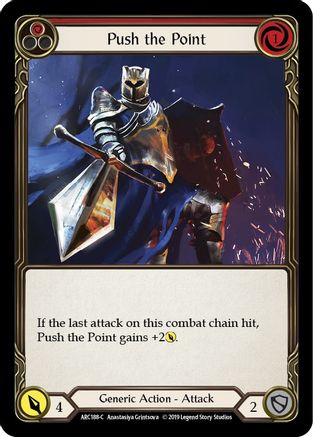 Push the Point (Red) (ARC188) 1st Edition - Arcane Rising