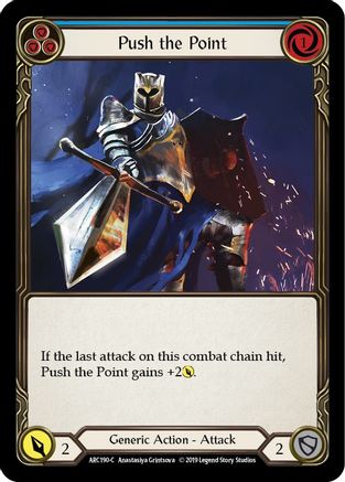 Push the Point (Blue) (ARC190) 1st Edition - Arcane Rising