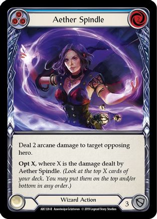 Aether Spindle (Blue) (ARC128) (1st Edition) - Arcane Rising