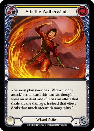 Stir the Aetherwinds (Yellow) (ARC130) 1st Edition - Arcane Rising