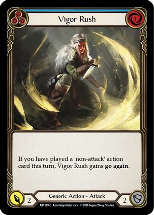 Vigor Rush (Blue) (ARC199) Unlimited Edition  - Arcane Rising