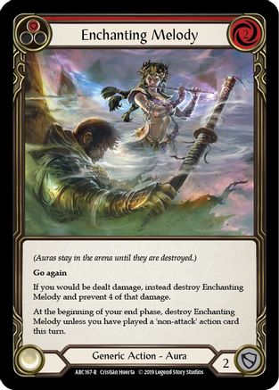 Enchanting Melody (Red) (ARC167) (1st Edition) Rainbow Foil - Arcane Rising