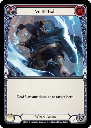 Voltic Bolt (Red) (ARC147) (Unlimited Edition) Rainbow Foil - Arcane Rising
