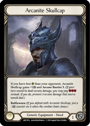Arcanite Skullcap (ARC150) Unlimited Edition Rainbow Foil - Arcane Rising