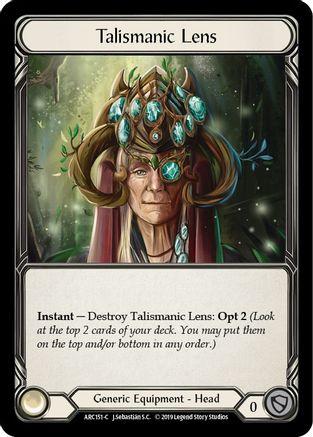 Talismanic Lens 1st Edition Cold Foil (ARC151) - Arcane Rising | Silver Goblin