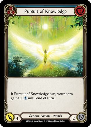 Pursuit of Knowledge (ARC161) 1st Edition Rainbow Foil - Arcane Rising