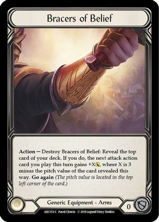 Bracers of Belief Unlimited Edition  (ARC153) - Arcane Rising