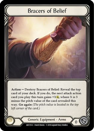 Bracers of Belief (ARC153) Unlimited Edition Rainbow Foil - Arcane Rising