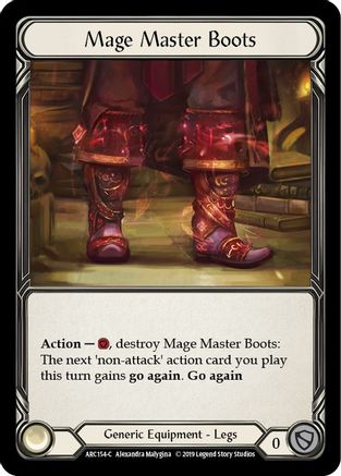 Mage Master Boots (ARC154) (1st Edition) Cold Foil - Arcane Rising