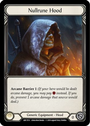Nullrune Hood (ARC155) Unlimited Edition  - Arcane Rising