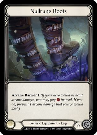 Nullrune Boots (ARC158) (Unlimited Edition) Rainbow Foil - Arcane Rising