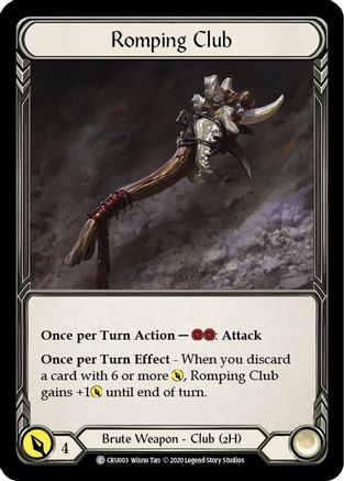 Romping Club (CRU003) Unlimited Edition Rainbow Foil - Crucible of War