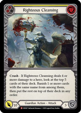 Righteous Cleansing (CRU027) (1st Edition) - Crucible of War