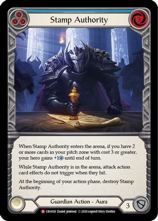 Stamp Authority (CRU028) - Crucible of War Unlimited Edition | Silver Goblin