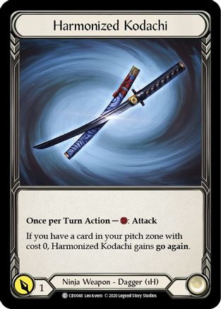 Harmonized Kodachi (CRU048) Unlimited Edition Rainbow Foil - Crucible of War