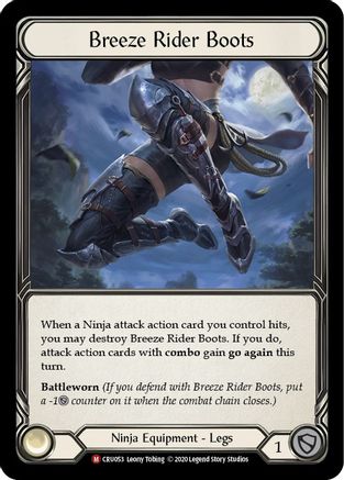 Breeze Rider Boots (CRU053) - Crucible of War 1st Edition Cold Foil