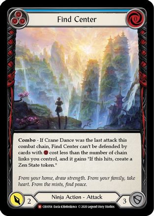 Find Center (CRU054) - Crucible of War 1st Edition Rainbow Foil | Silver Goblin