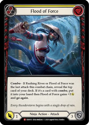 Flood of Force (CRU055) (Unlimited Edition) Rainbow Foil - Crucible of War