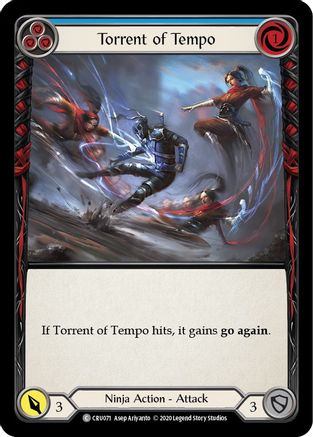 Torrent of Tempo (Blue) (CRU071) - Crucible of War 1st Edition