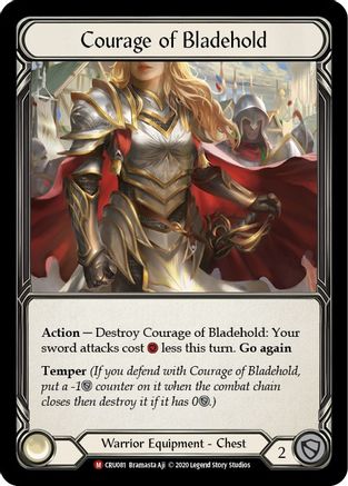 Courage of Bladehold Unlimited Edition  (CRU081) - Crucible of War | Silver Goblin