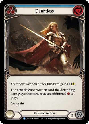 Dauntless (Blue) (CRU087) (Unlimited Edition) Rainbow Foil - Crucible of War