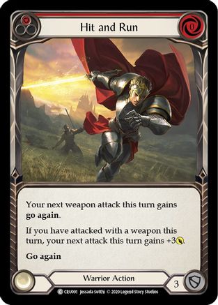 Hit and Run (Red) (CRU091) (Unlimited Edition) - Crucible of War