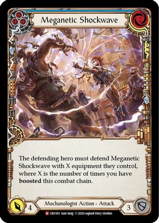 Meganetic Shockwave 1st Edition  (CRU103) - Crucible of War