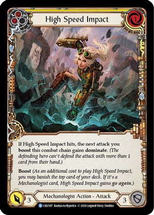 High Speed Impact (Yellow) (CRU107) (Unlimited Edition) - Crucible of War