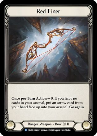 Red Liner 1st Edition Cold Foil (CRU121) - Crucible of War