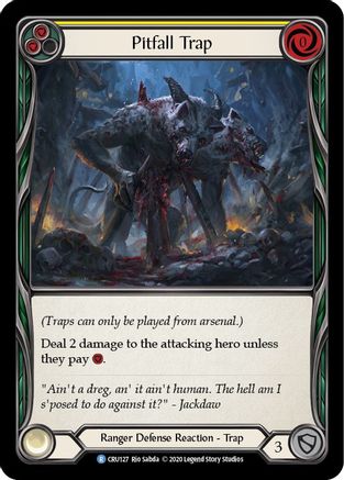 Pitfall Trap (CRU127) (1st Edition) Rainbow Foil - Crucible of War