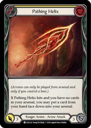 Pathing Helix (Yellow) (CRU130) 1st Edition  - Crucible of War
