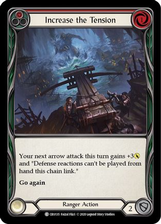 Increase the Tension (Red) (CRU135) (Unlimited Edition) Rainbow Foil - Crucible of War