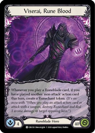 Viserai, Rune Blood (CRU138) 1st Edition  - Crucible of War