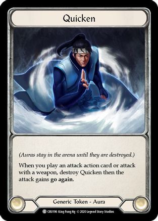 Quicken (CRU196) (1st Edition) Rainbow Foil - Crucible of War