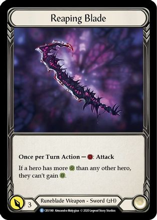 Reaping Blade (CRU140) (1st Edition) Cold Foil - Crucible of War