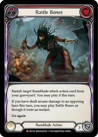 Rattle Bones (CRU143) Unlimited Edition Rainbow Foil - Crucible of War