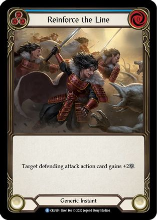 Reinforce the Line (Blue) (CRU191) (Unlimited Edition) Rainbow Foil - Crucible of War