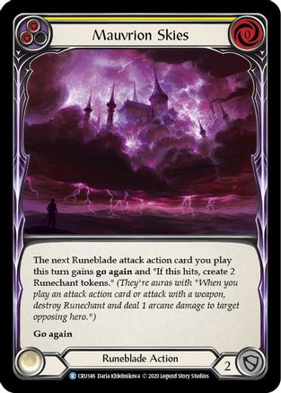 Mauvrion Skies (Yellow) (CRU146) (1st Edition) - Crucible of War