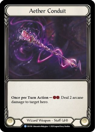 Aether Conduit (CRU160) (1st Edition) Cold Foil - Crucible of War