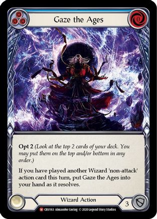 Gaze the Ages (CRU163) Unlimited Edition Rainbow Foil - Crucible of War