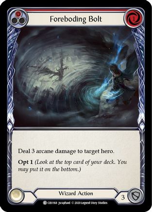 Foreboding Bolt (Red) (CRU168) (Unlimited Edition) Rainbow Foil - Crucible of War