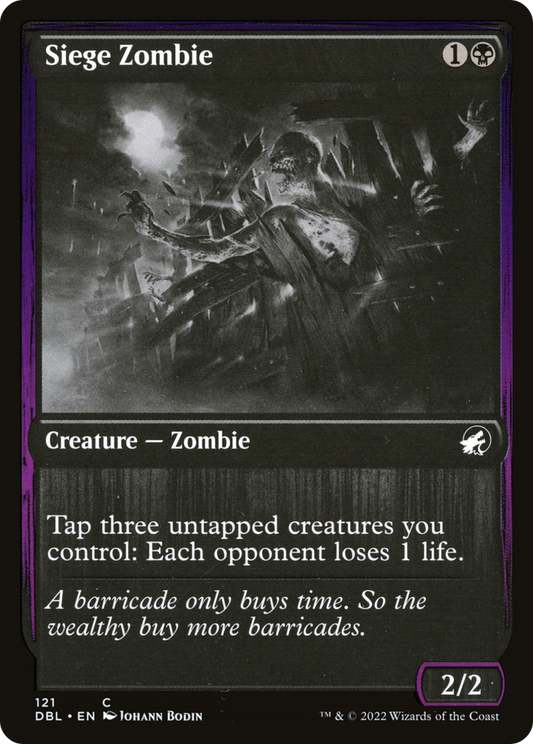 Siege Zombie [Innistrad: Double Feature] Foil