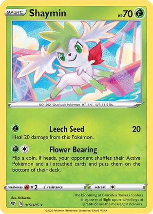 Shaymin (15) Reverse Holofoil - Vivid Voltage
