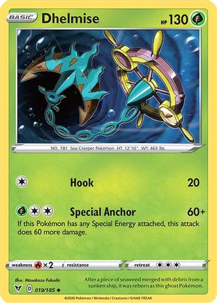 Dhelmise (19) Reverse Holofoil - Vivid Voltage