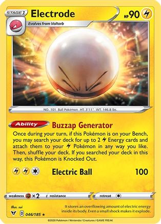 Electrode (046/185) [Sword & Shield: Vivid Voltage] | Silver Goblin