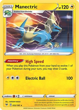Manectric (052/185) [Sword & Shield: Vivid Voltage] Reverse Holofoil