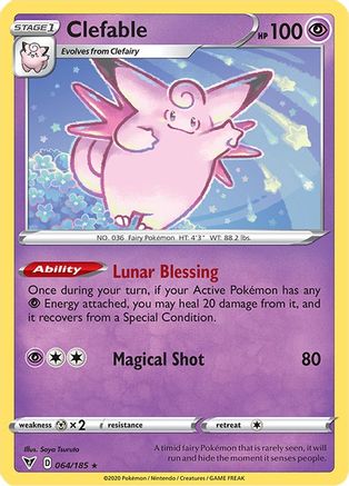 Clefable (64) Reverse Holofoil - Vivid Voltage