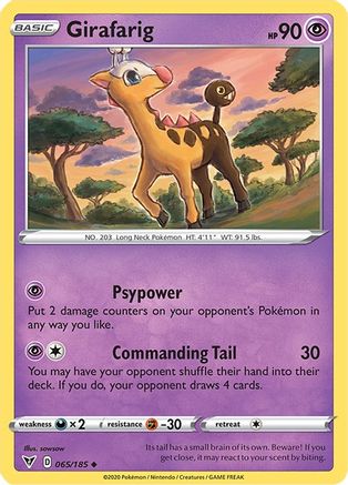 Girafarig (065/185) [Sword & Shield: Vivid Voltage] | Silver Goblin